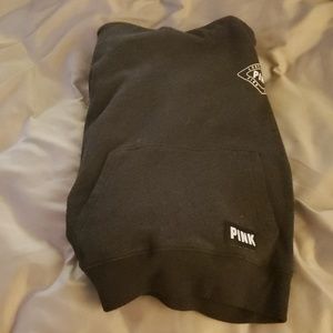 Black PINK hooded croped sweatshirt